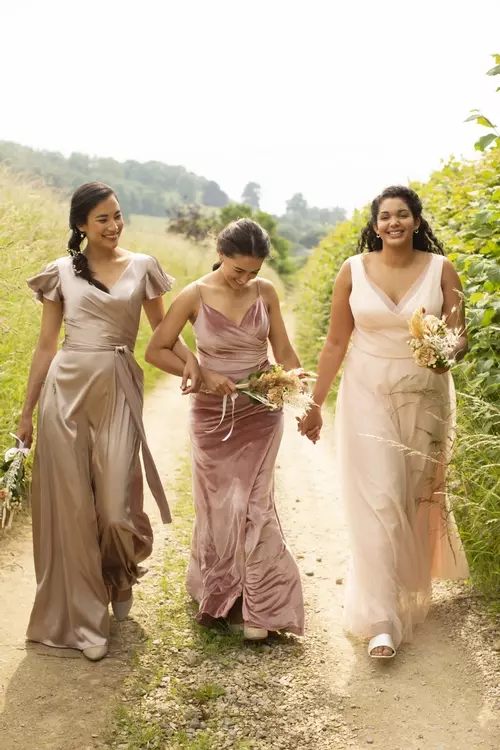 Honey M456CHAM Slinky Wraparound Bridesmaid Style True Bridesmaids